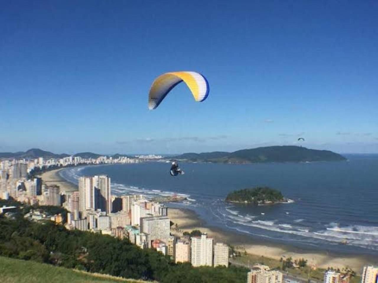 Kitinete 1514 Com Vista Para O Mar São Vicente Kültér fotó